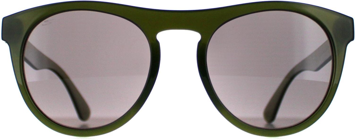 Serengeti Round Mens Shiny Milky Khaki Saturn Polarized Smoke Kingman