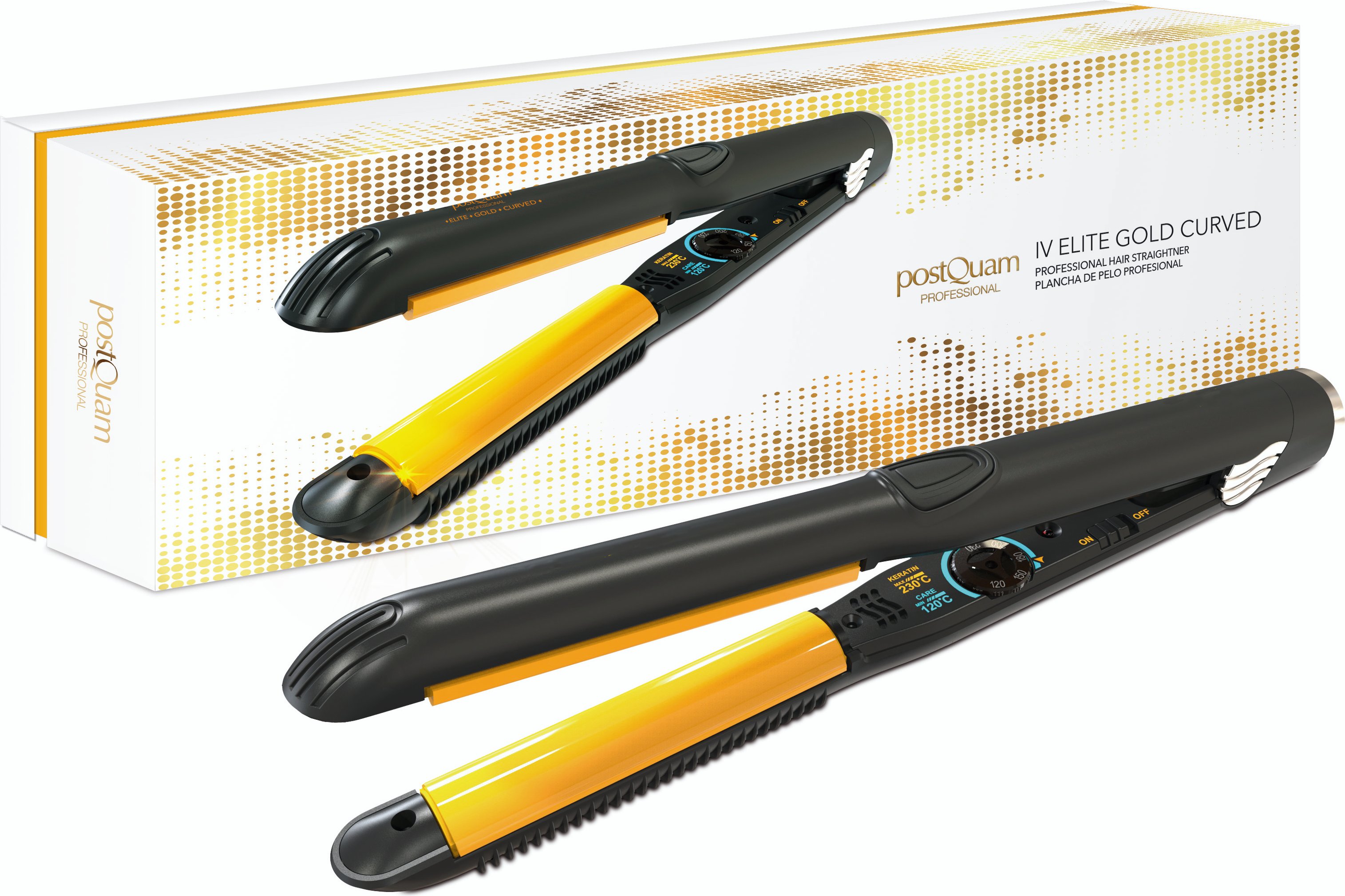 Glätteisen Elite Gold Curved - 65 W