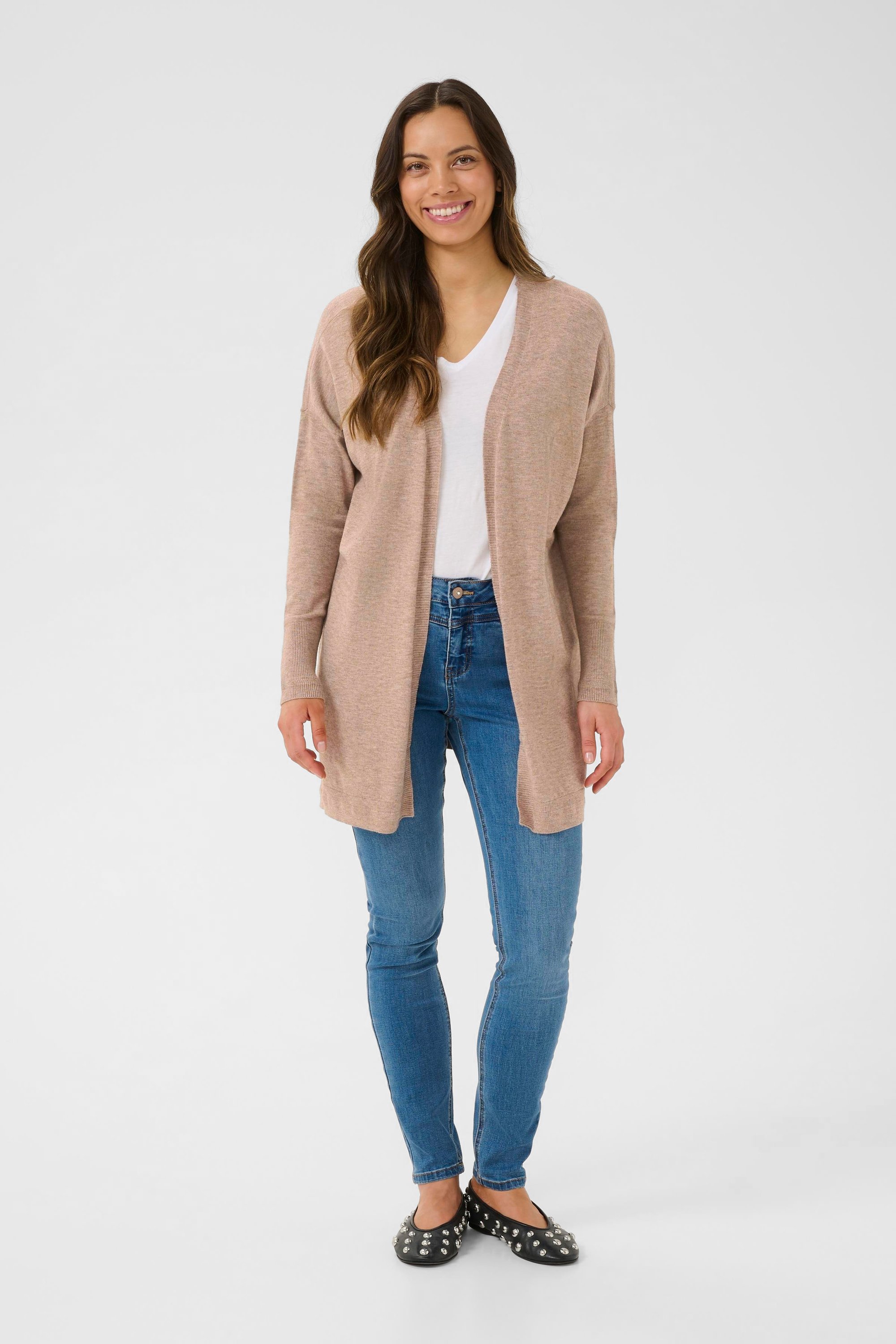 Strickjacke CRDela Strickjacke Loose fit beige