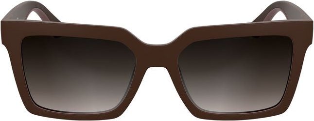 Calvin Klein Rote Biobasierte Stoff Damen Sonnenbrille