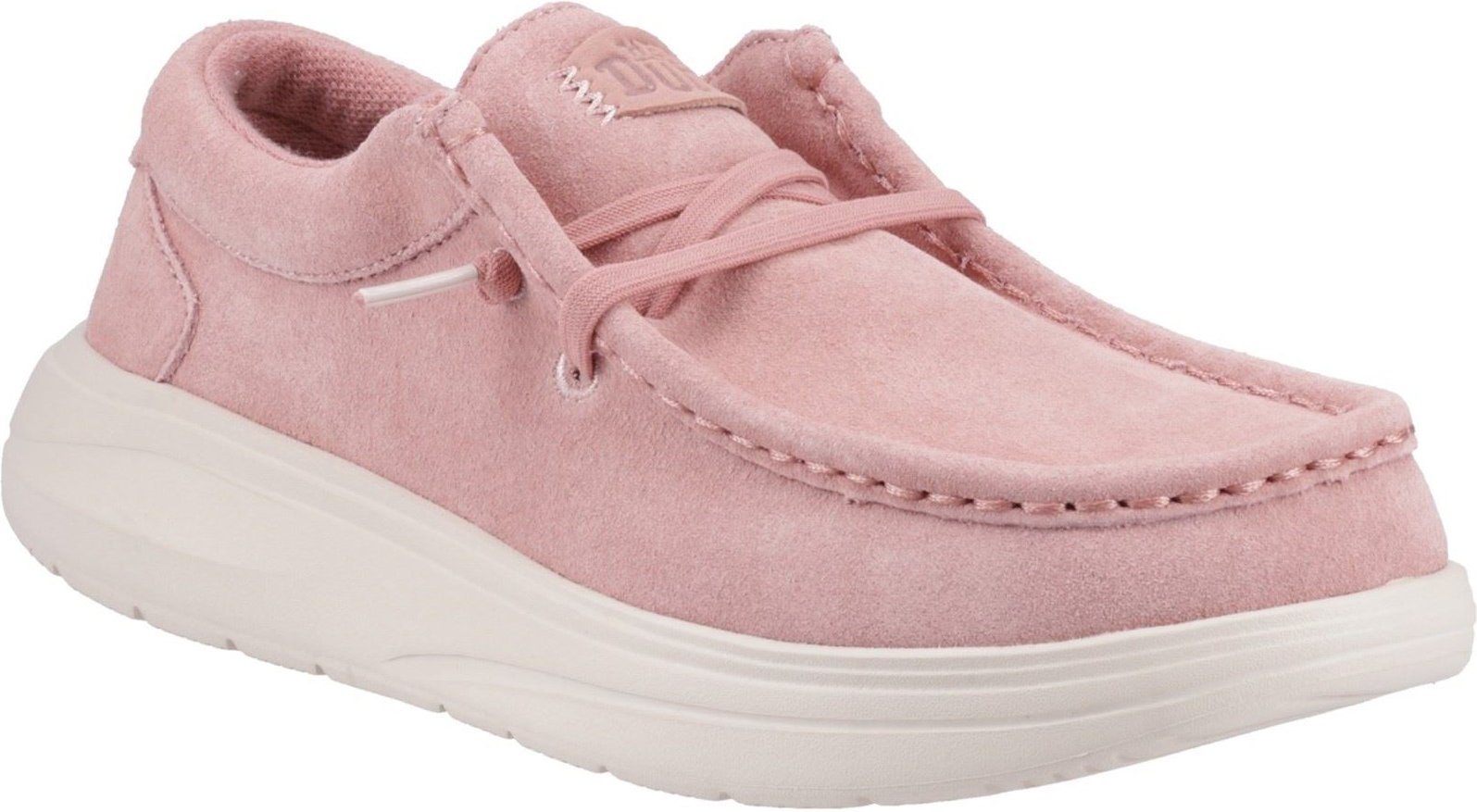 HEYDUDE Wendy COMF Wildleder Damen Mokassins Schuhe in Rosenpink/Flüsterpink