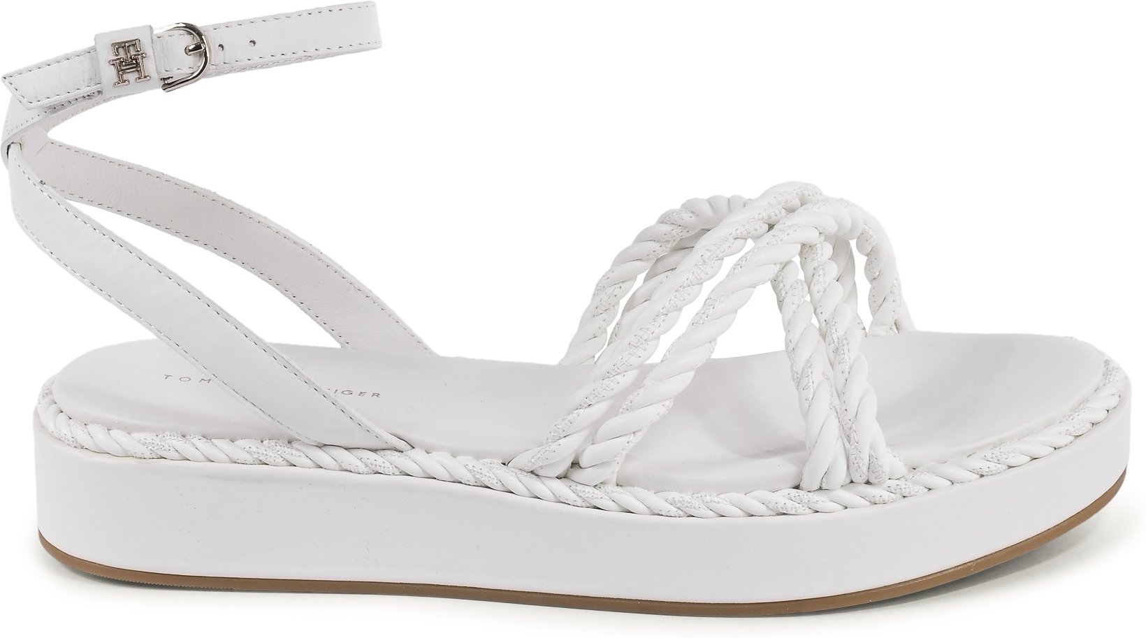 Sandaletten mit Seil-Details und Plateausohle