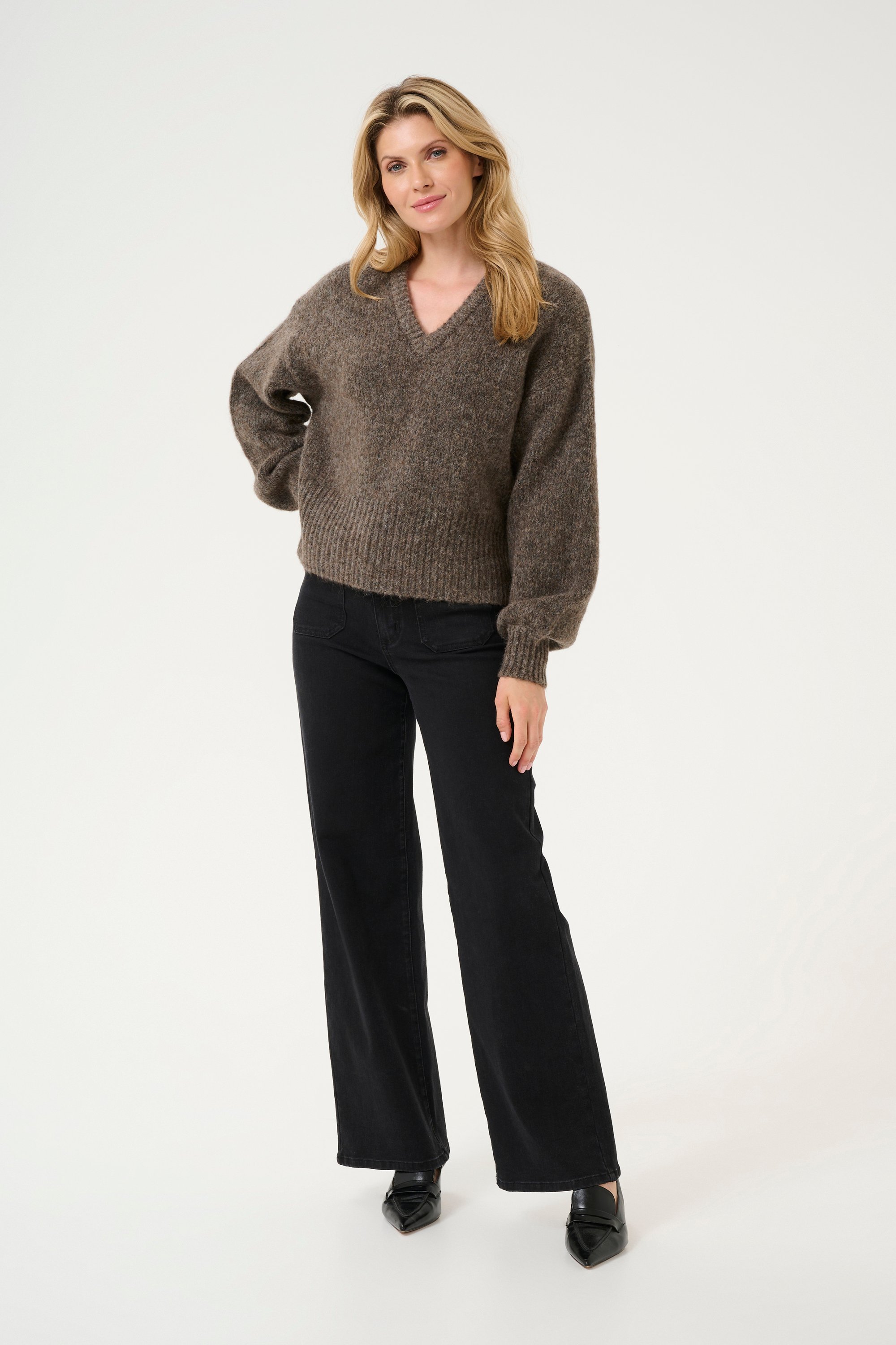 Strickpullover Loose fit brown