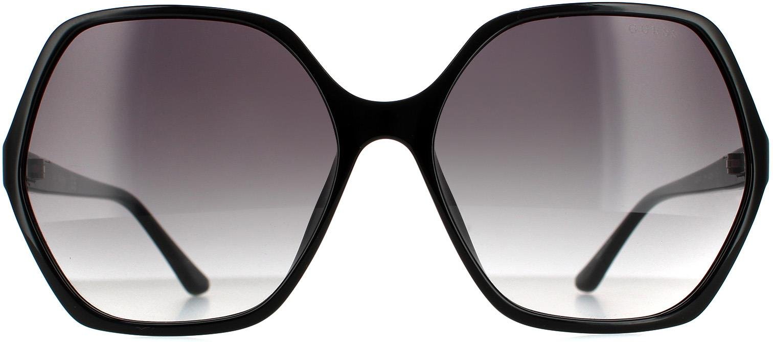 Devinez les lunettes de soleil GU7747 01b Gradient de fumée noire brillante