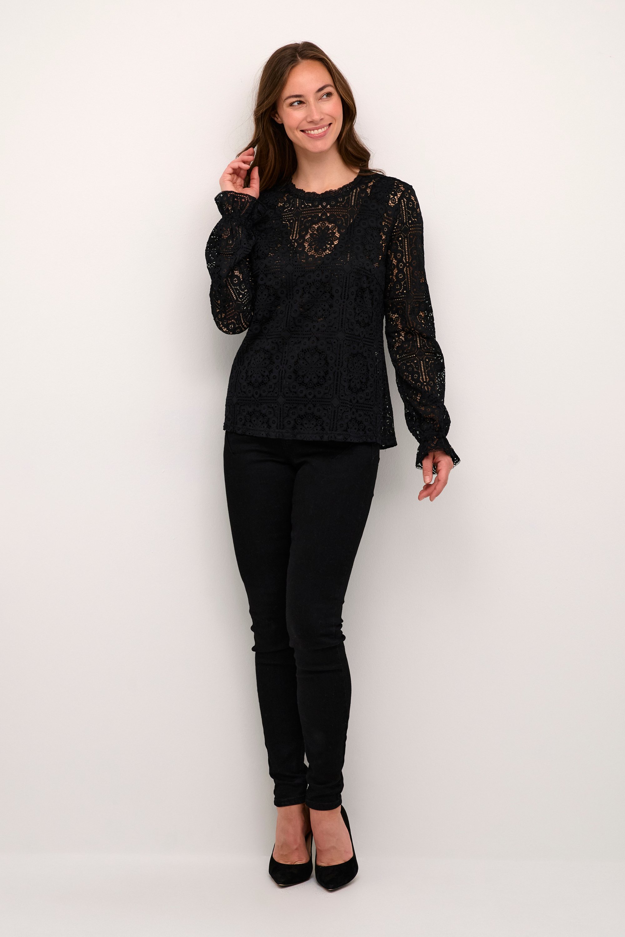 Thumbnail - Langarm-Bluse black
