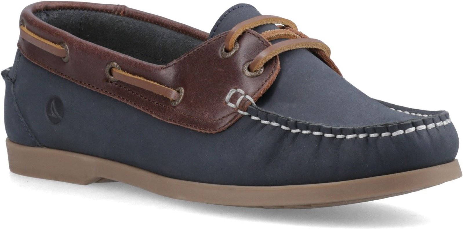 Sperry Balboa 2-Augen Boot Nubuck Damen Bootschuhe Navy/Braun