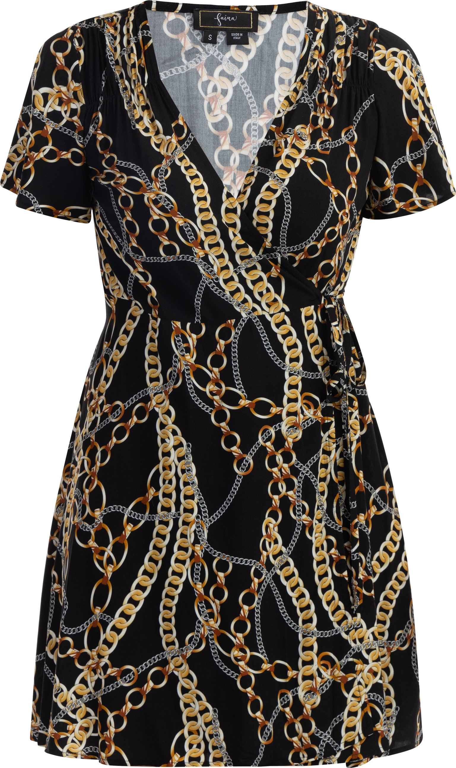 Faina Minikleid mit Allover-Print Damen schwarz