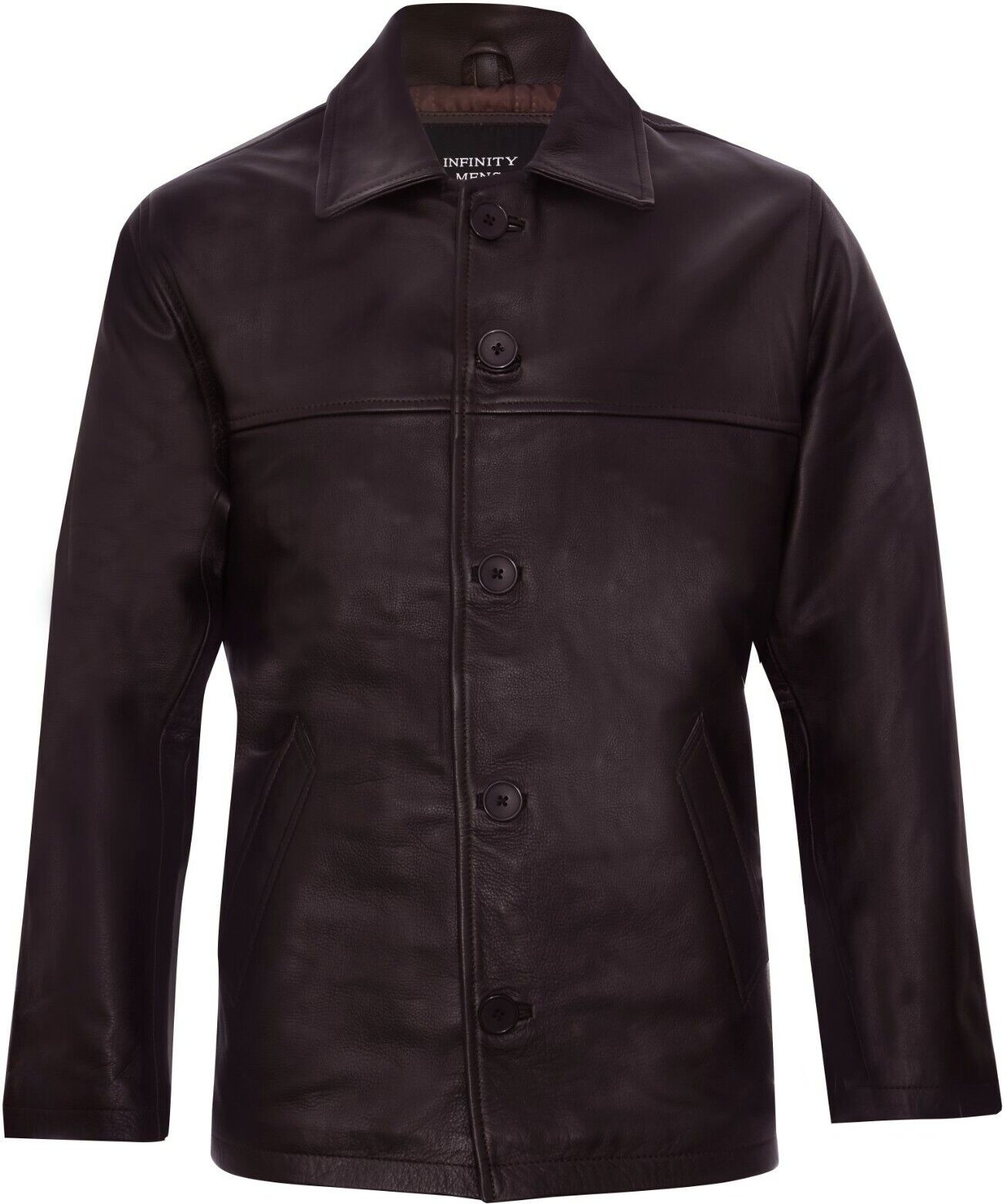 Klassische Boxjacke aus Rindsleder