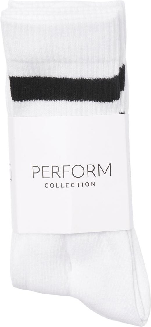 Sportsocken 5er-Pack - Weiß/Schwarz