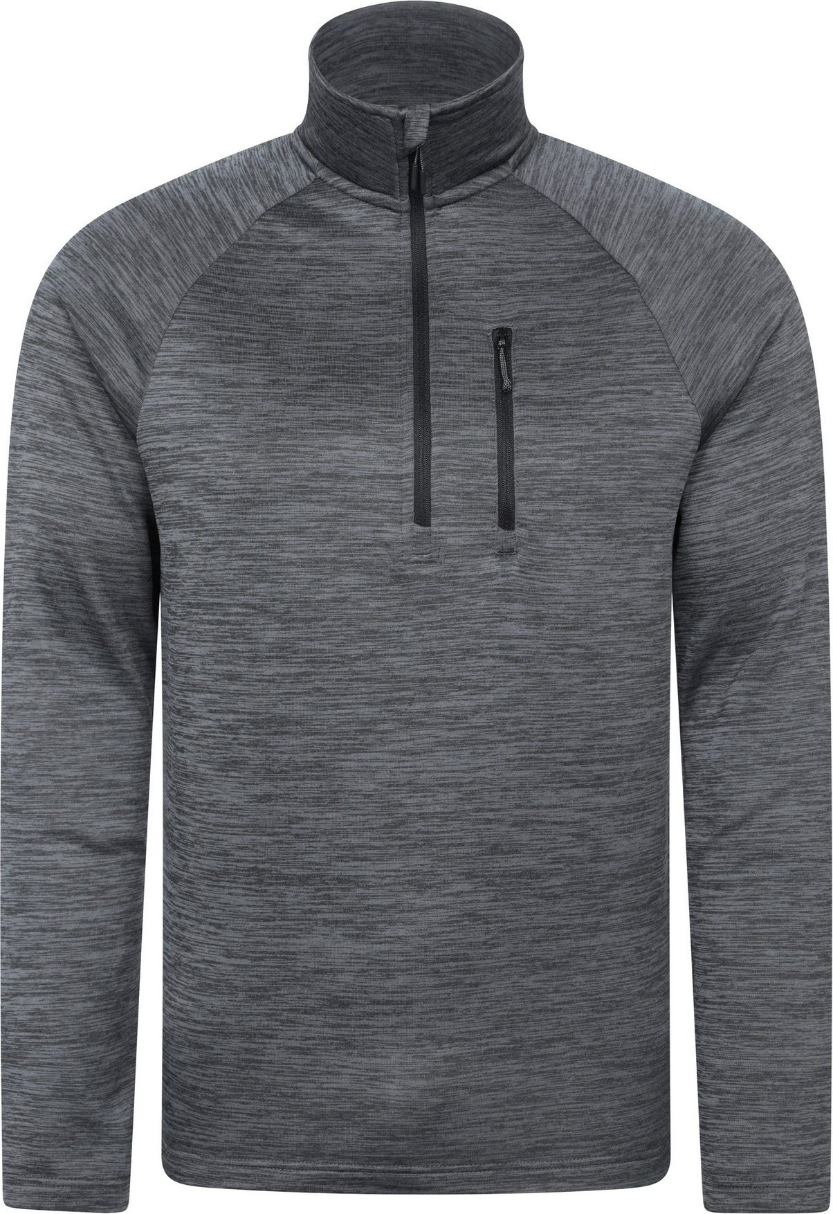 Thumbnail - Mountain Warehouse - Midlayer mit halbem Reißverschluss für Herren (Grau)