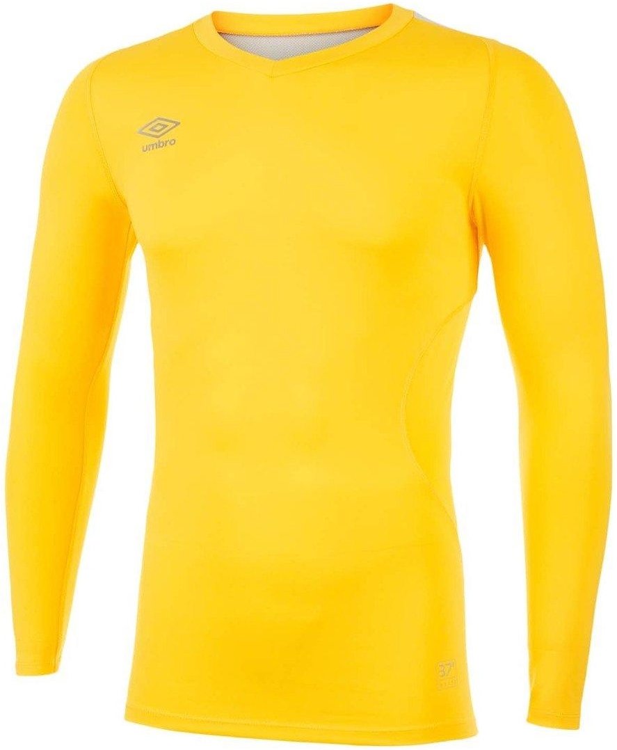 Umbro - "Elite" Base Layer Oberteil V-Ausschnitt für Herren (Gelb)