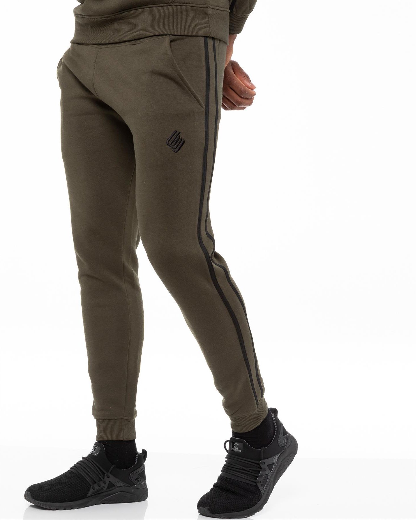 Herren Khaki Trainingsanzug Jogger| Enzo Designer Menswear