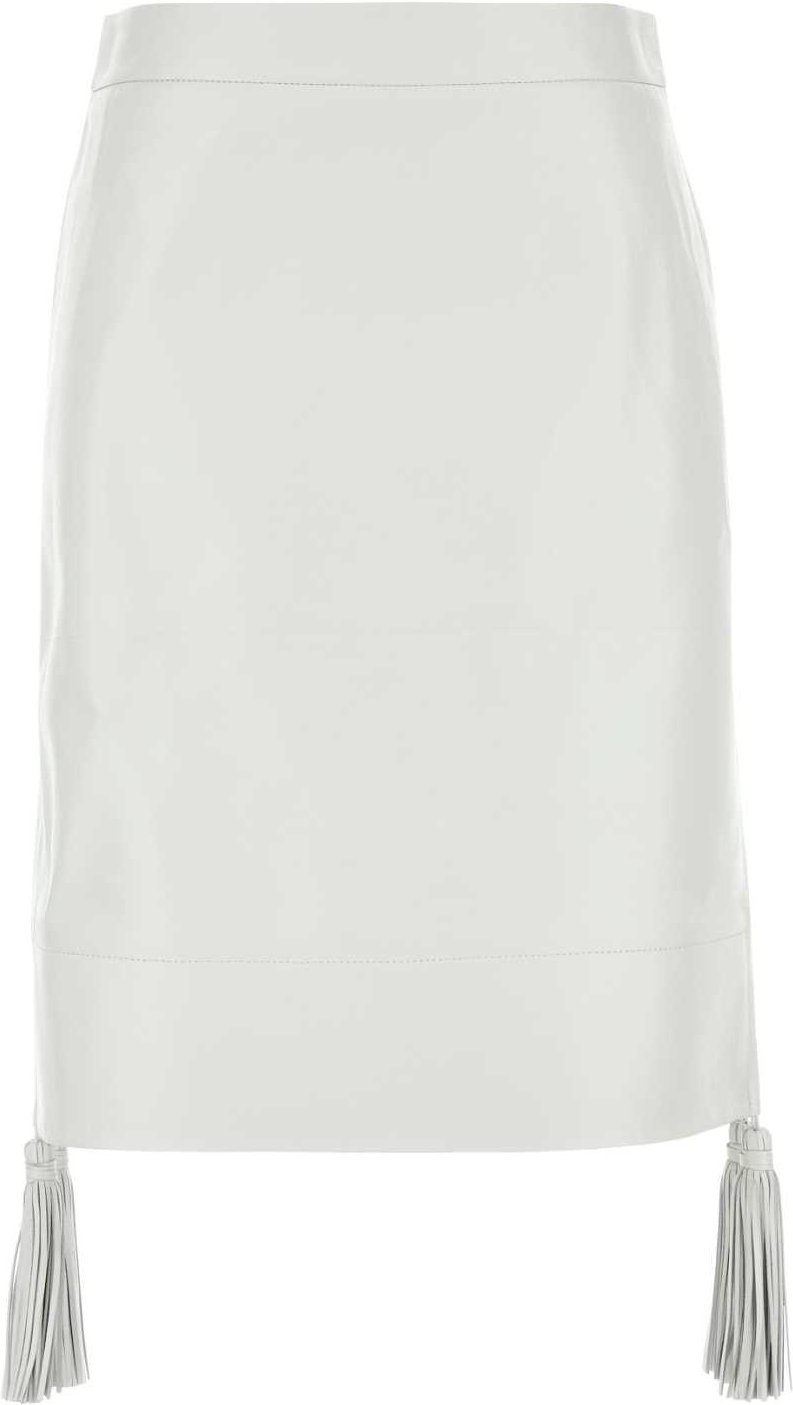 Weißer Lederrock