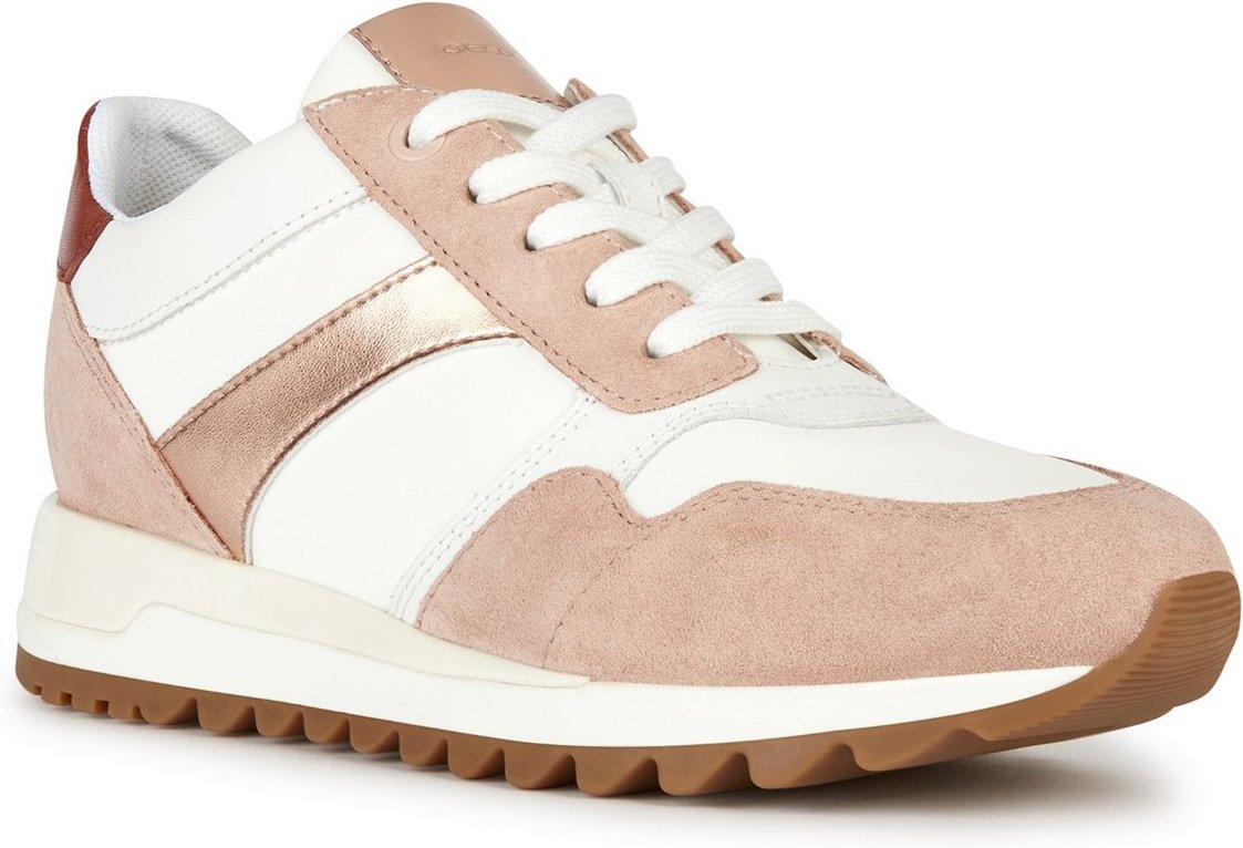 Geox D Tabelya Damen Sneaker In Nude/Weiß