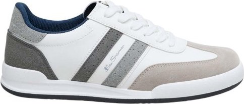 Thumbnail - Ben Sherman - "Sokka" Sneaker für Herren (Weiß/Schwarz/Grau)