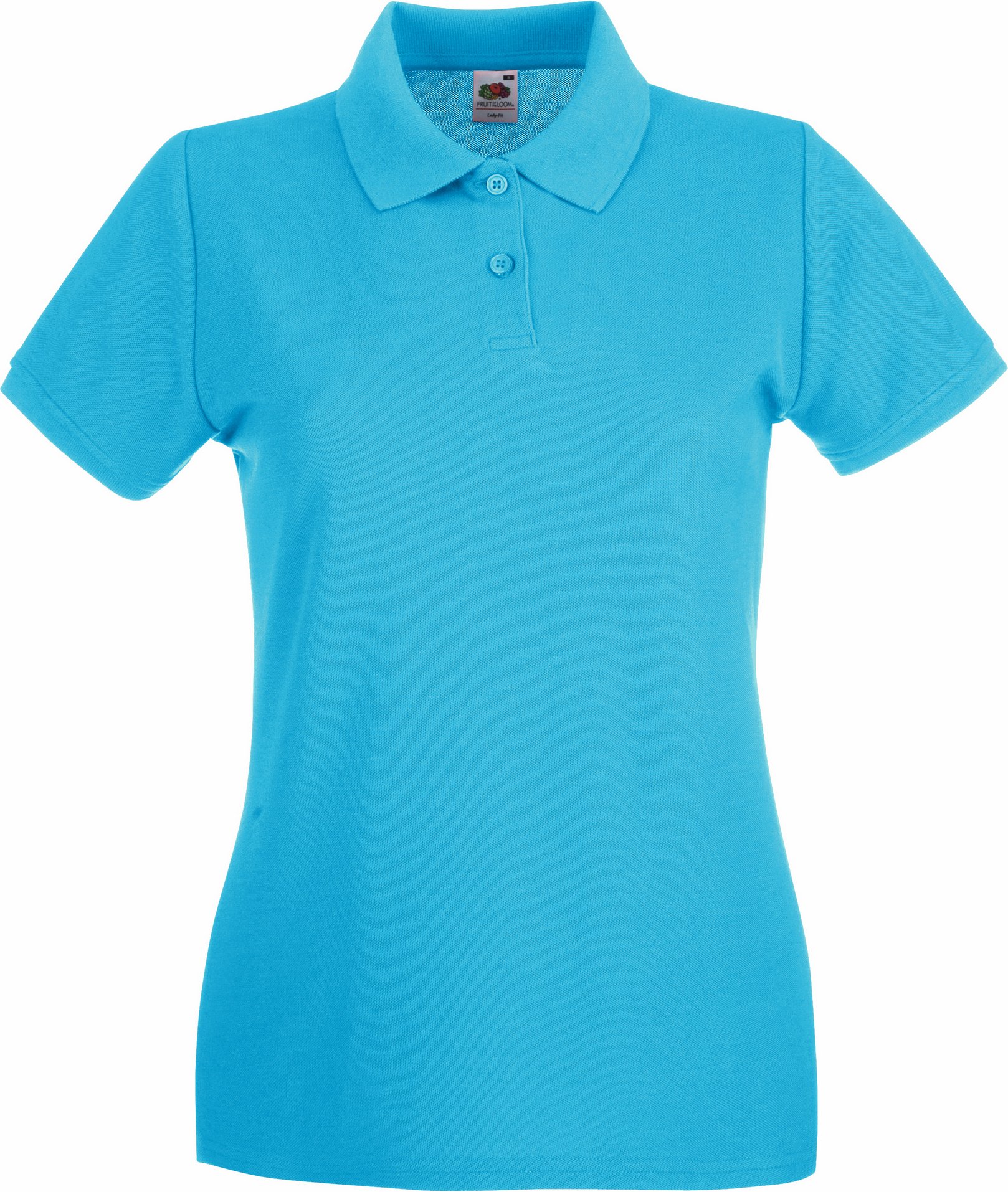 Fruit Of The Loom Damen Lady-Fit Premium Kurzarm-Poloshirt (Azurblau)