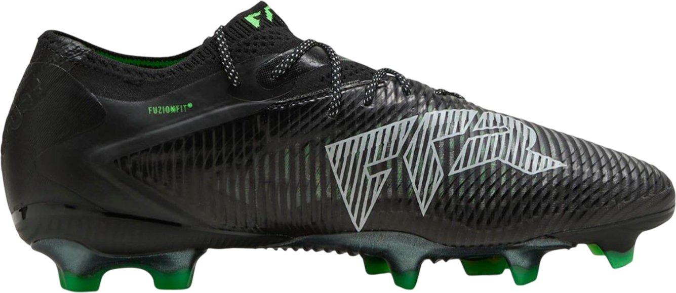 Puma - "Future 8 Ultimate" Fußballschuhe mit festem Boden für Herren/Damen Unisex, niedrig geschnitten (Schwarz/Grün)