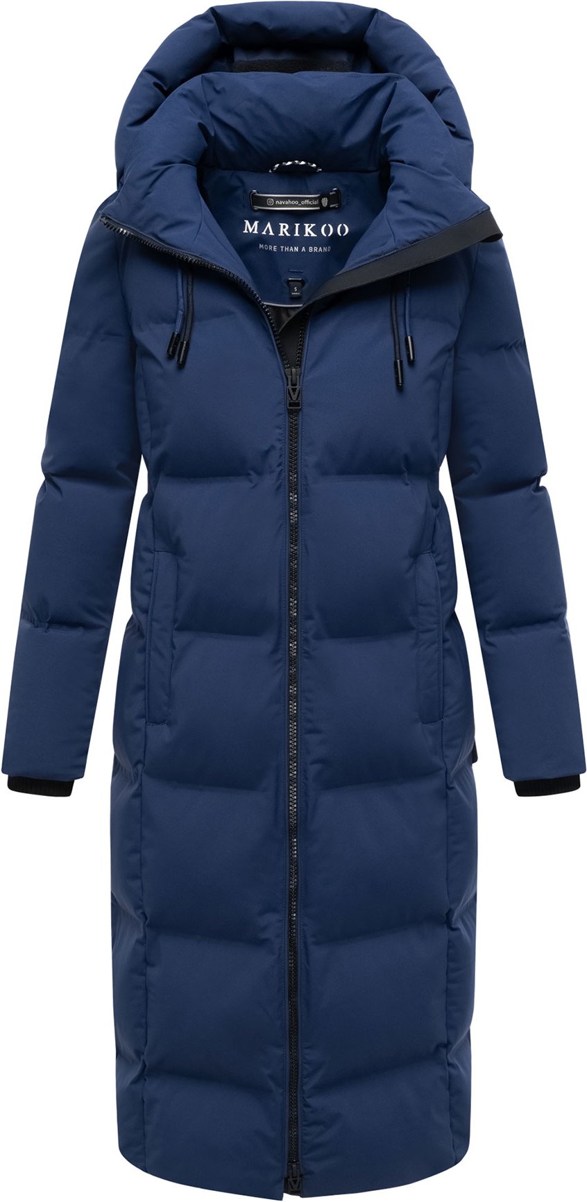 Marikoo Damen Winter Steppmantel Tikoraa mit abnehmbarer Kapuze