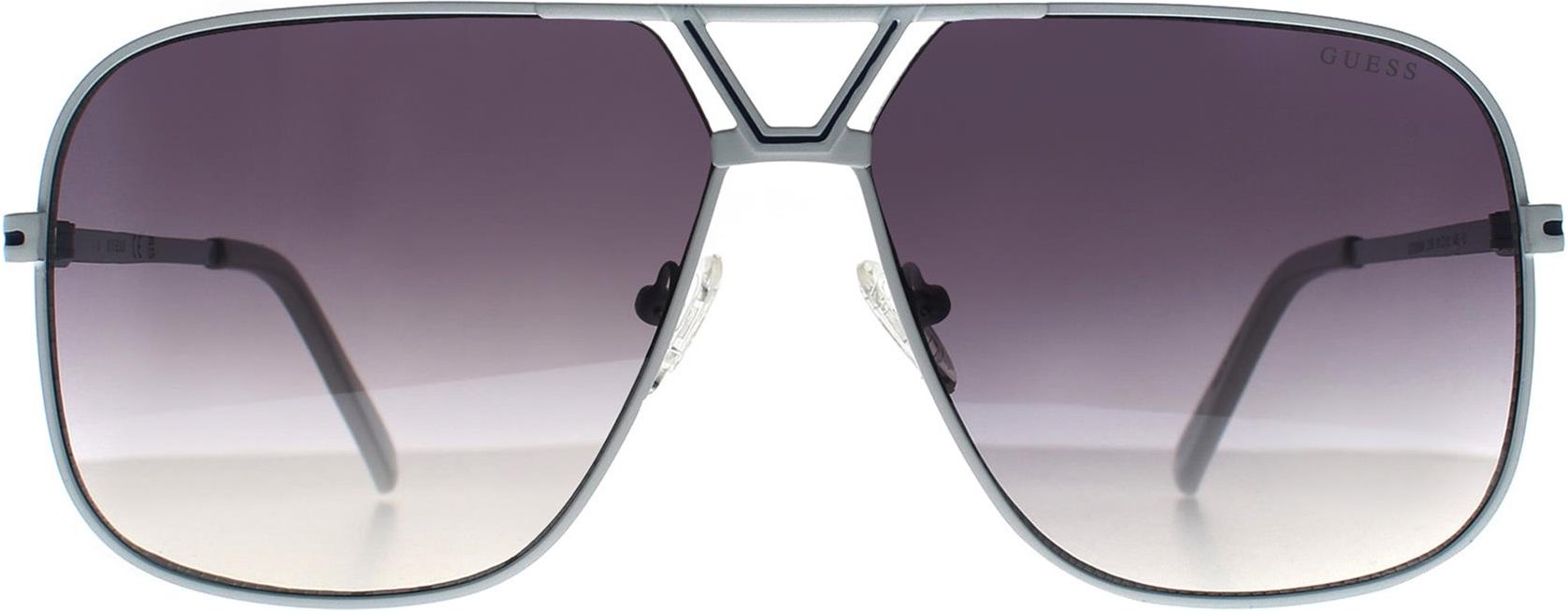 Guess Aviator Unisex Weiß Rauch Grau Gradient GO00066