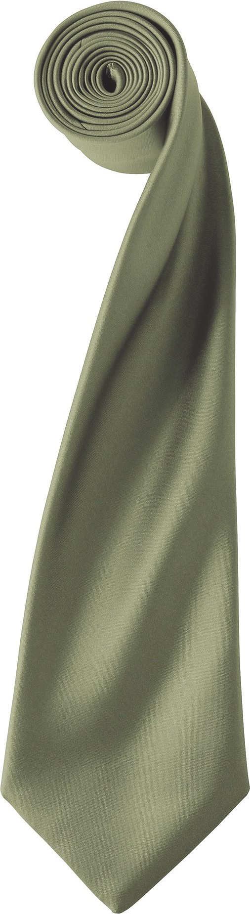 Premier Herren-Krawatte aus Satin (schmale Klinge) (Olive)