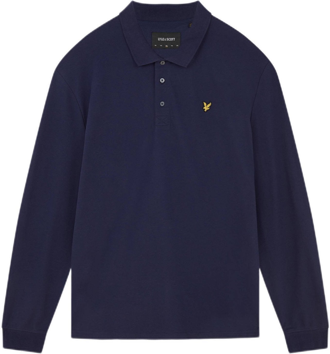 Lyle & Scott Langärmeliges Poloshirt in Navy