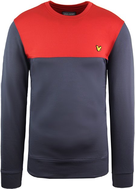 Lyle & Scott Crew The Sweatshirt Langarm Rot Marine Herren Pullover ML1274SP Z260
