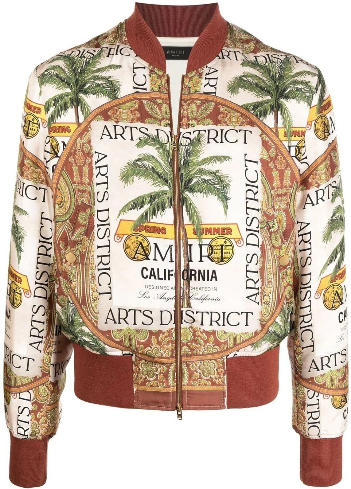 Bedruckte Seidenjacke von Amiri