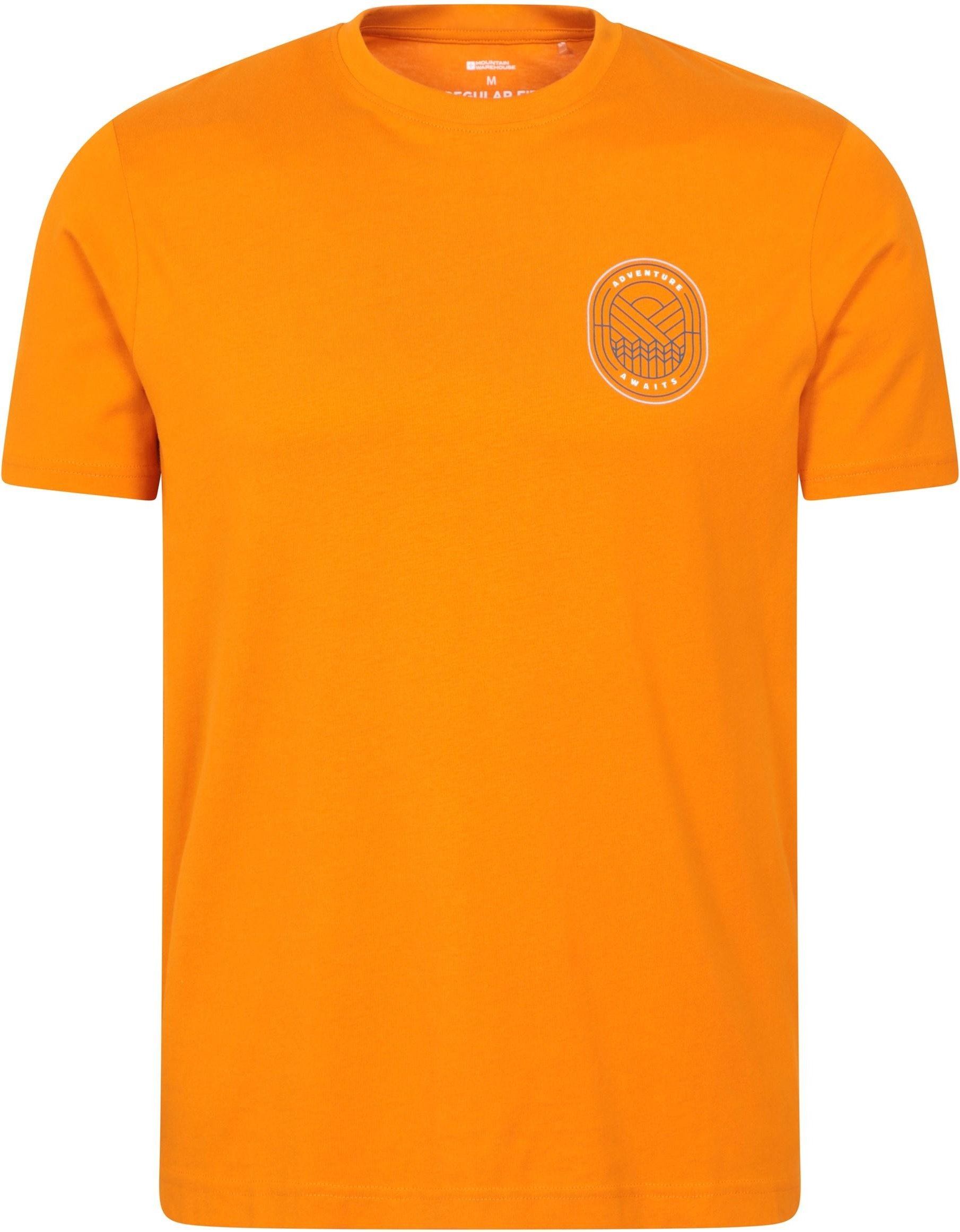 Mountain Warehouse - "Adventure Awaits" T-Shirt für Herren (Leuchtend Orange)