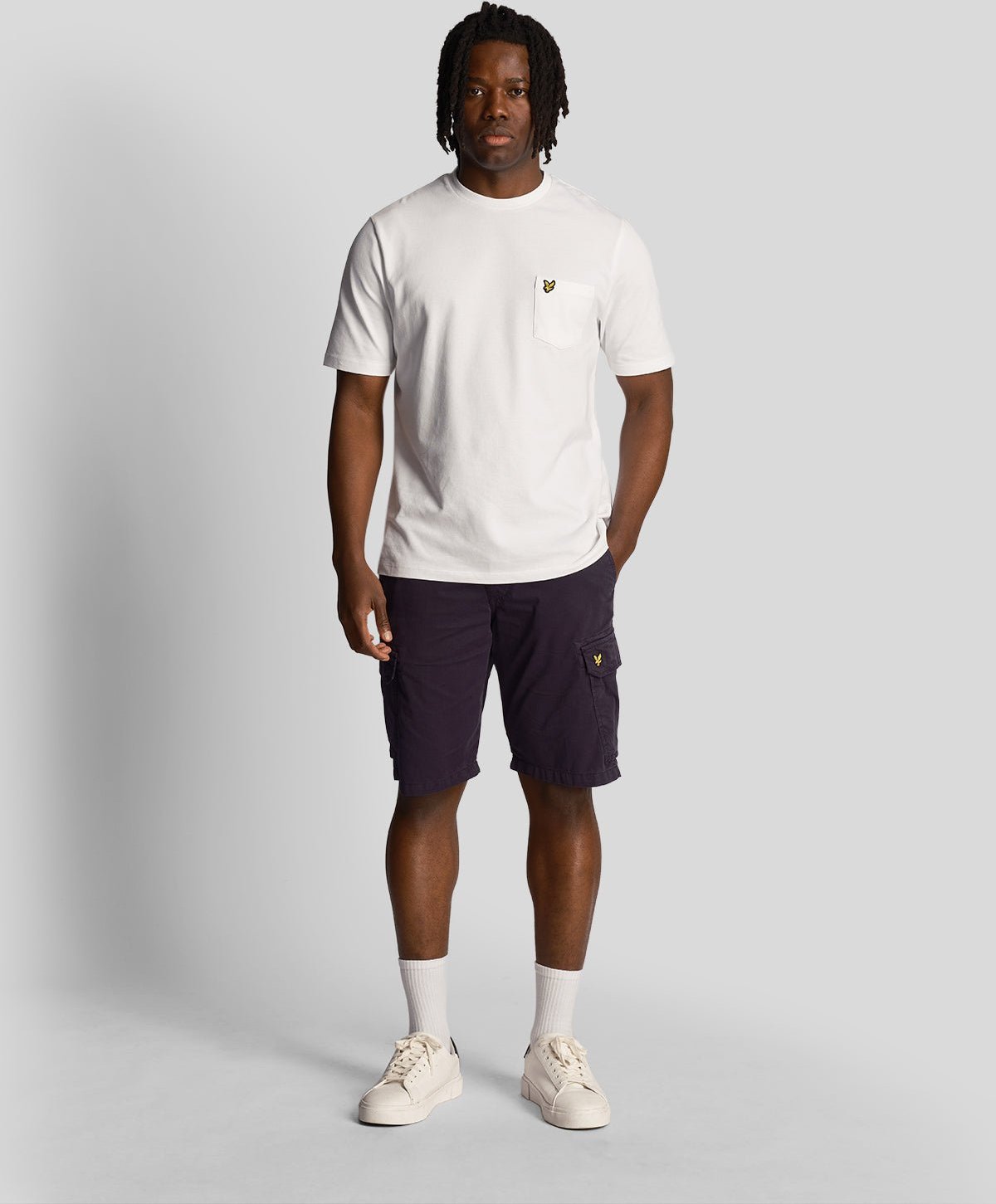 Thumbnail - Lyle & Scott Wembley Cargo-Shorts – Dunkelmarineblau