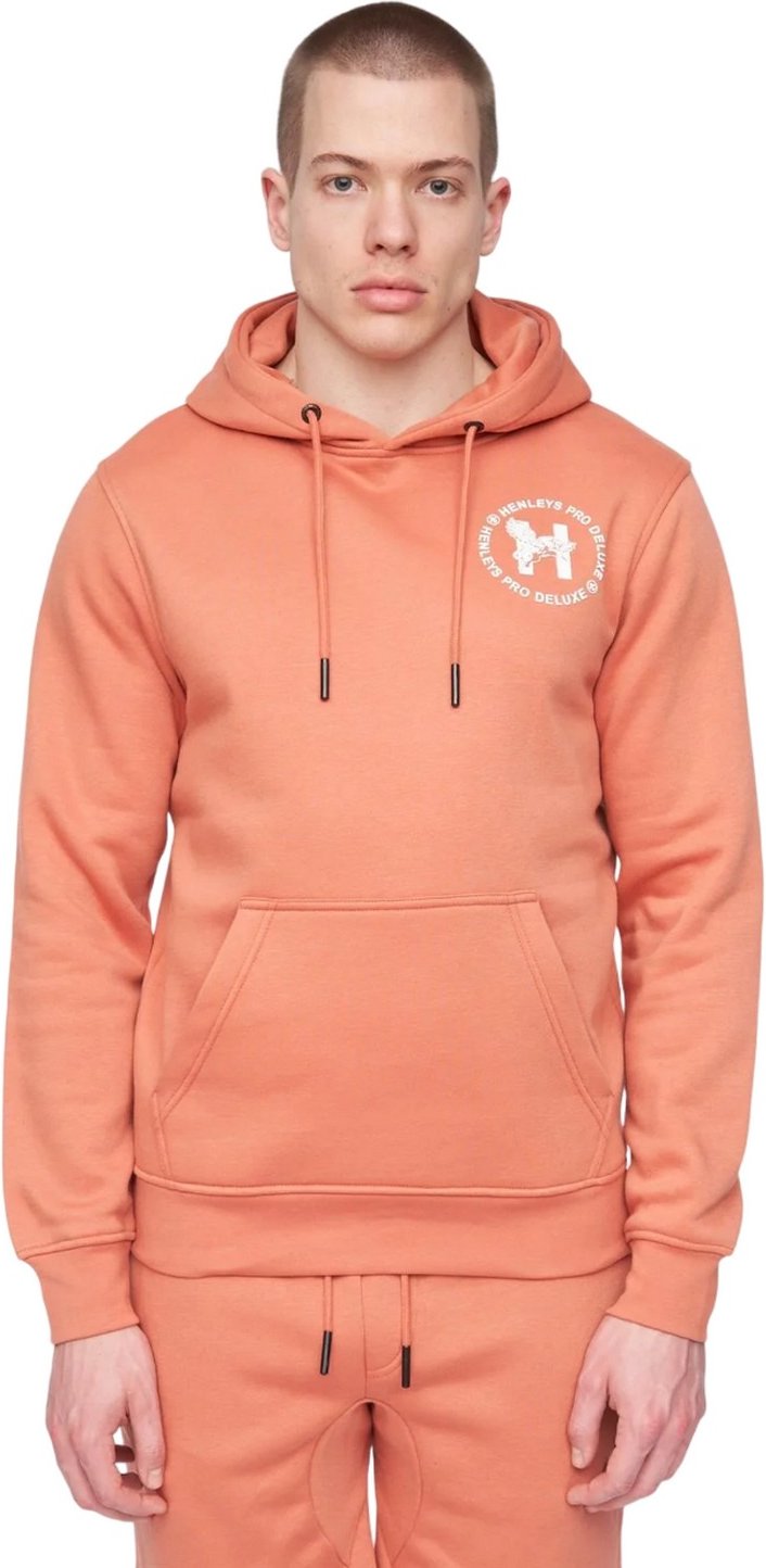 Thumbnail - Henleys - "Metafone" Kapuzenpullover für Herren (Ziegelrot)