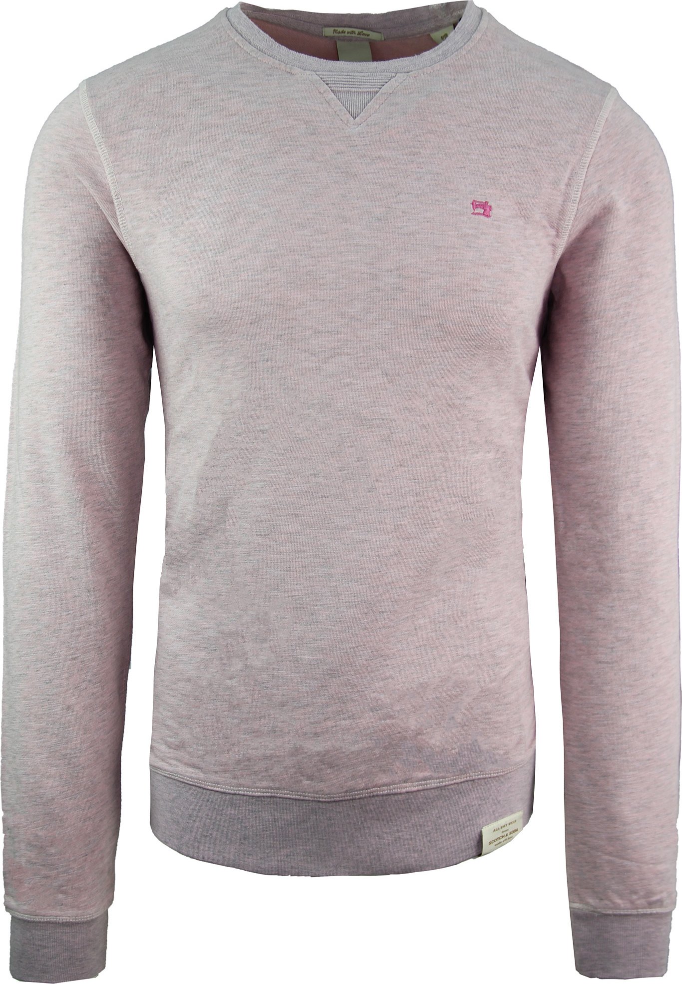 Scotch & Soda-Kleidungsstätte-Logo-Baumwoll-Sweatshirt Pink Herren Pullover 142567 1282