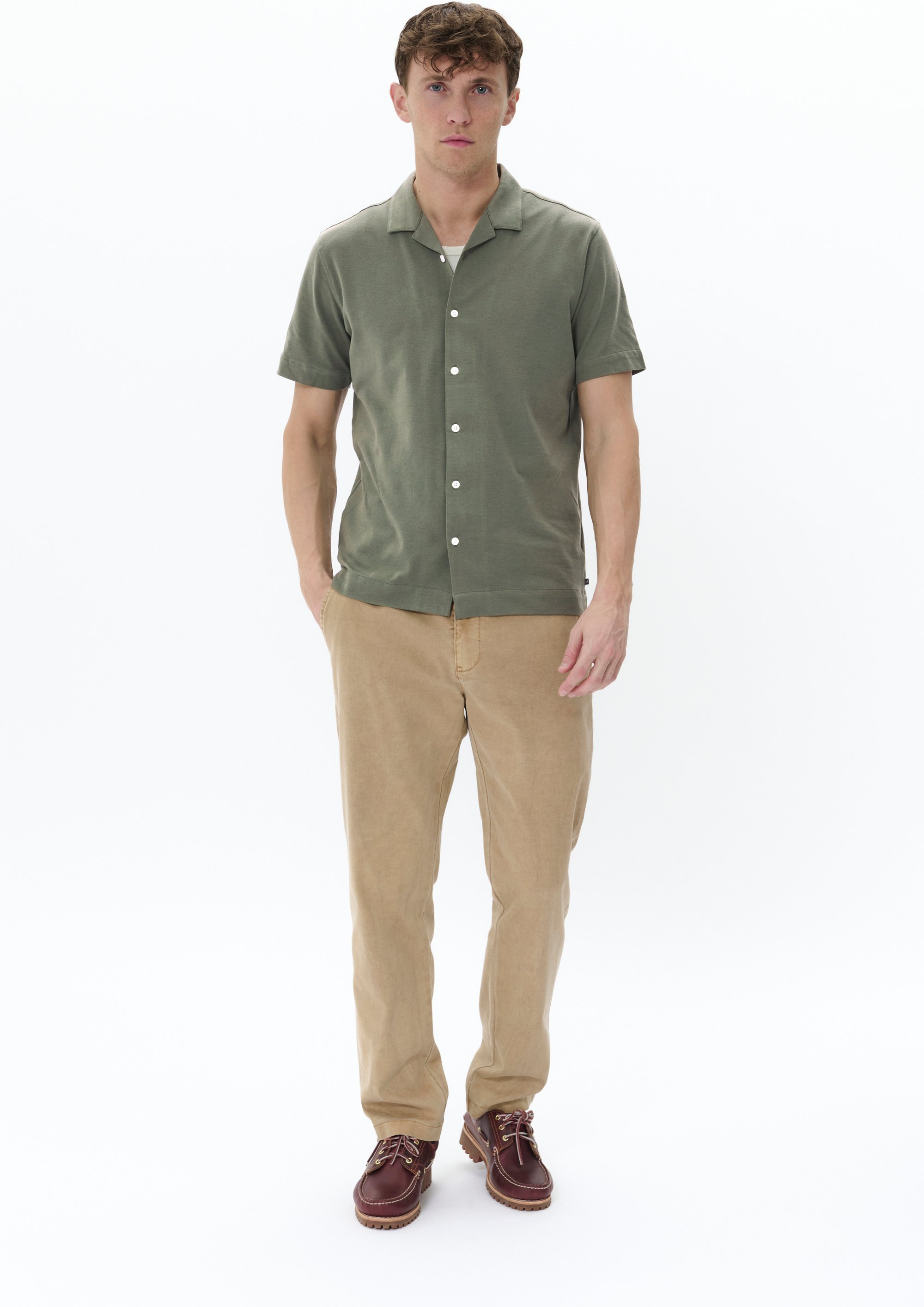 Kurzarmhemd Reguläre Passform grey