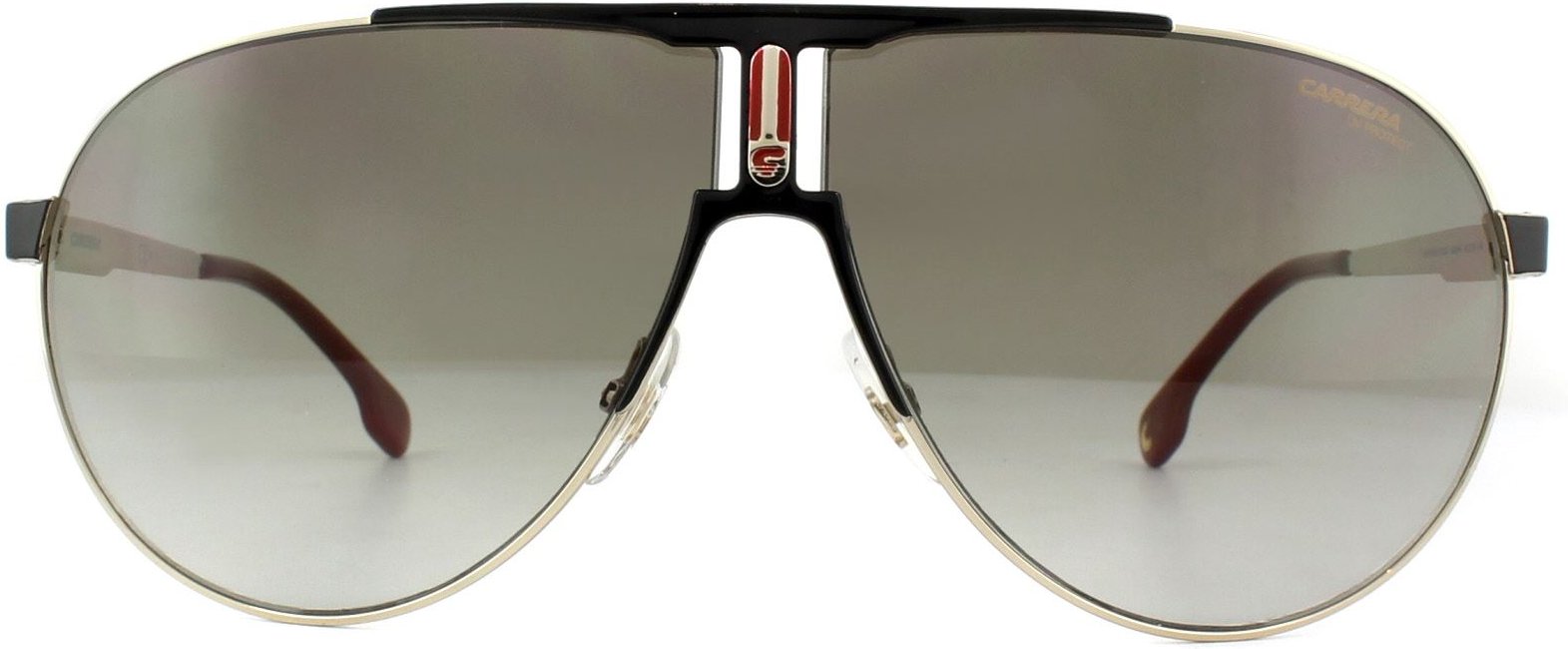 Carrera Aviator Unisex Gold Schwarz Braun Gradient Sonnenbrille