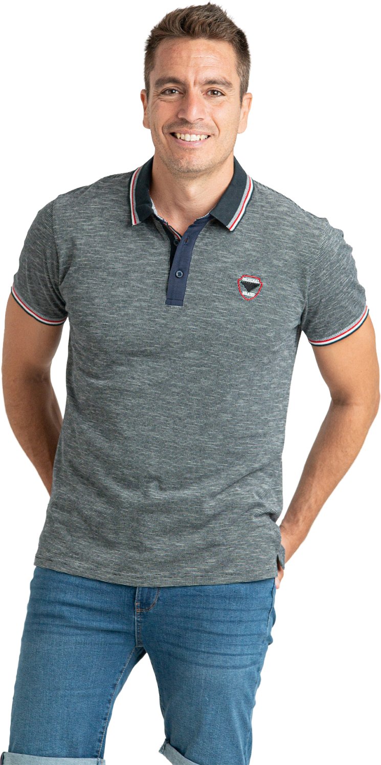 Herren-Polohemd aus Baumwolle mit Kontrastkragen PRI2637