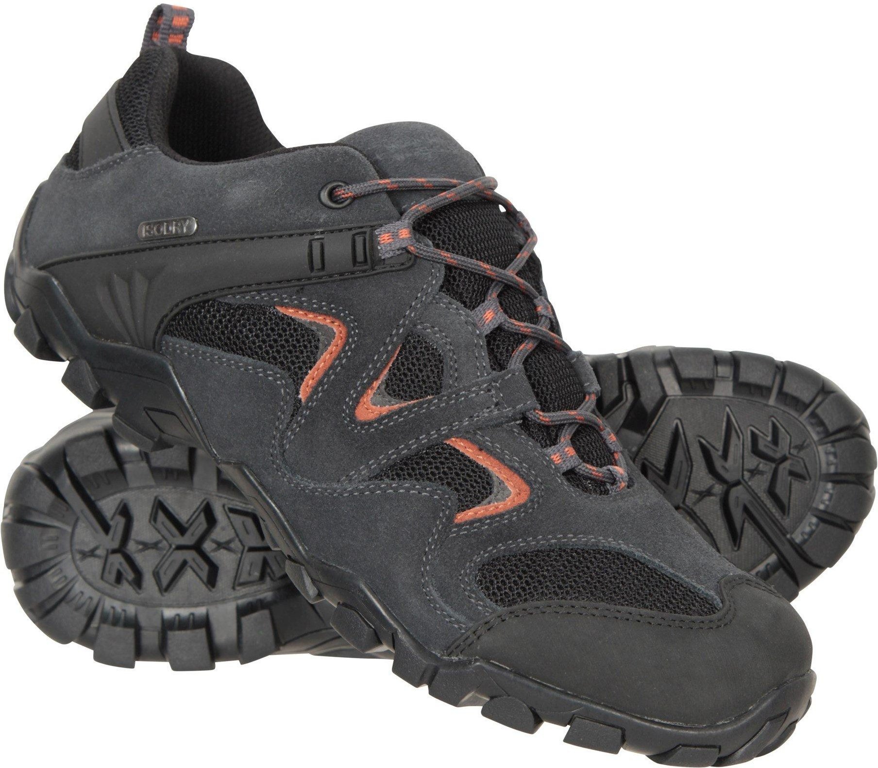 Mountain Warehouse Herren Curlews Wasserdicht Wildleder Wanderschuhe (dunkelgrau)