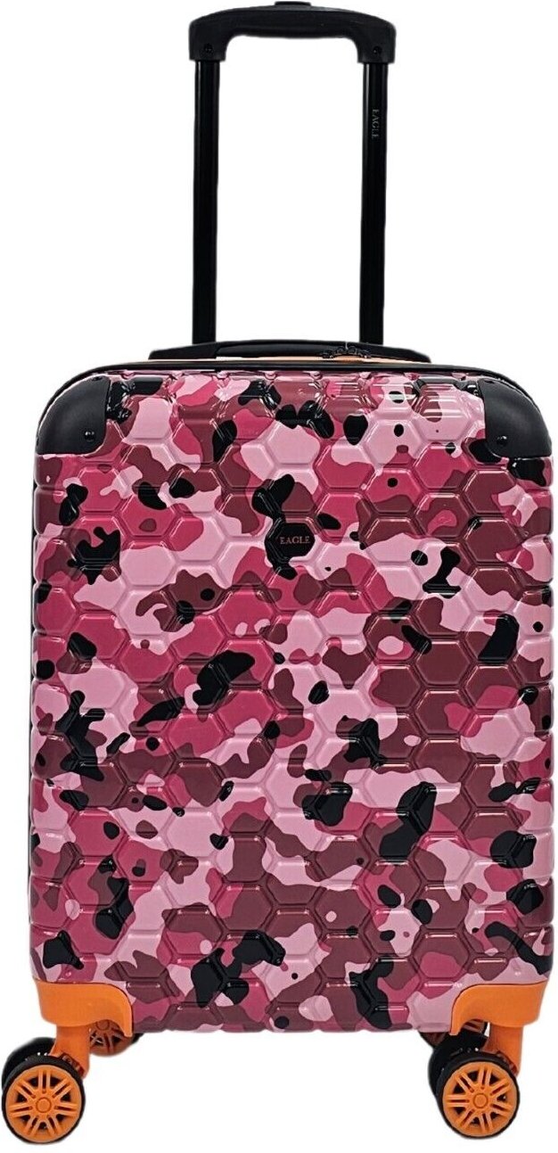 Hartschalen-Kabinenkoffer Robuste ABS-Gepäck-Reisetasche mit 8 Rädern