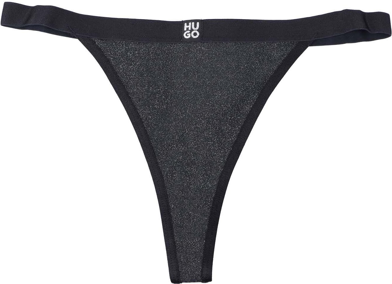 Thumbnail - Hugo - "Lurex" Thong für Damen (Schwarz)