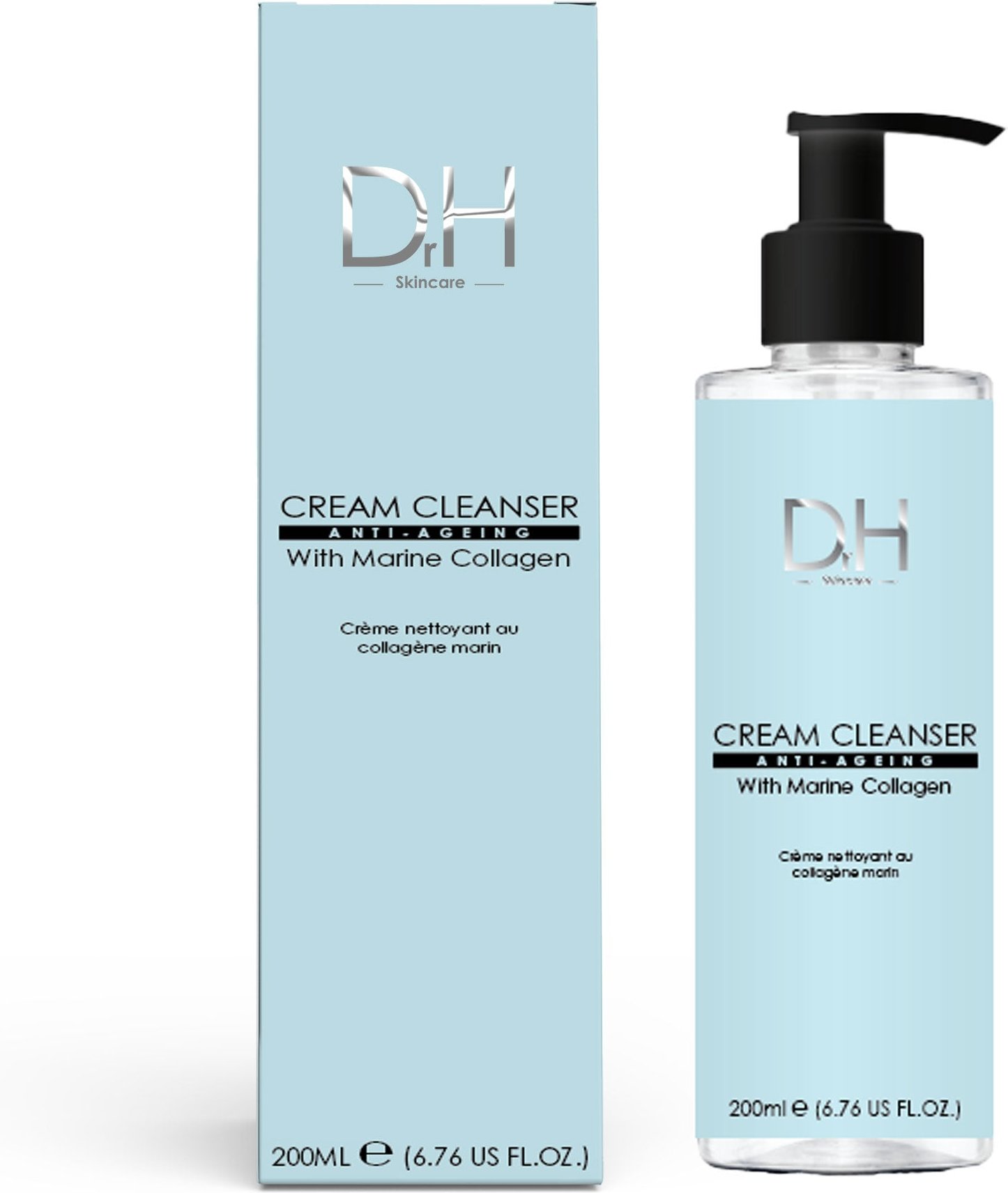 Dr H Creme-Reinigungsmittel mit Meereskollagen 200ml