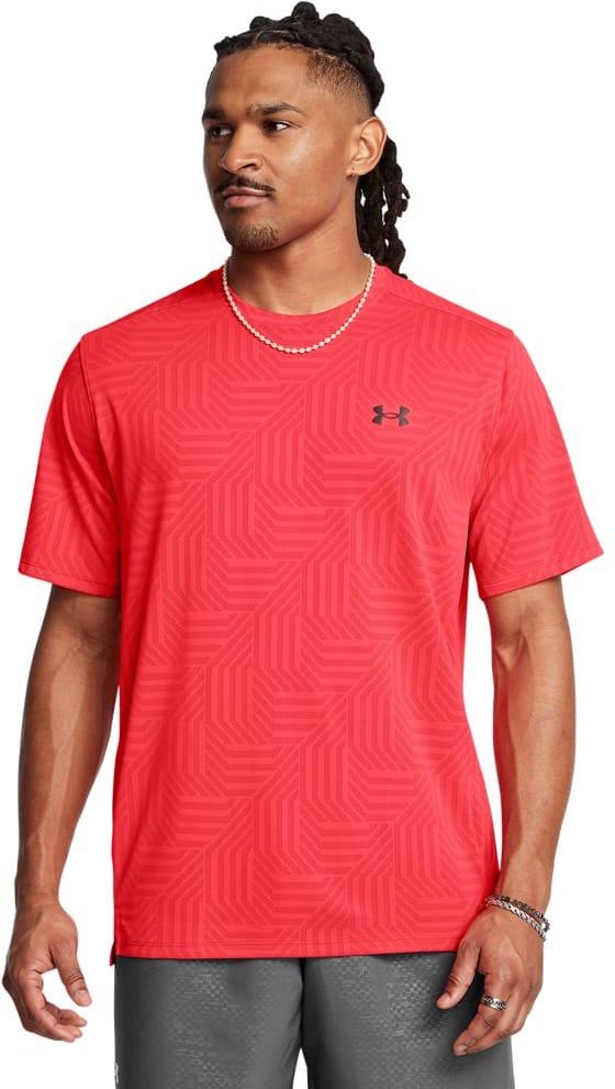 Thumbnail - Under Armour - "Tech Geotessa" T-Shirt Ventil für Herren (Rot)