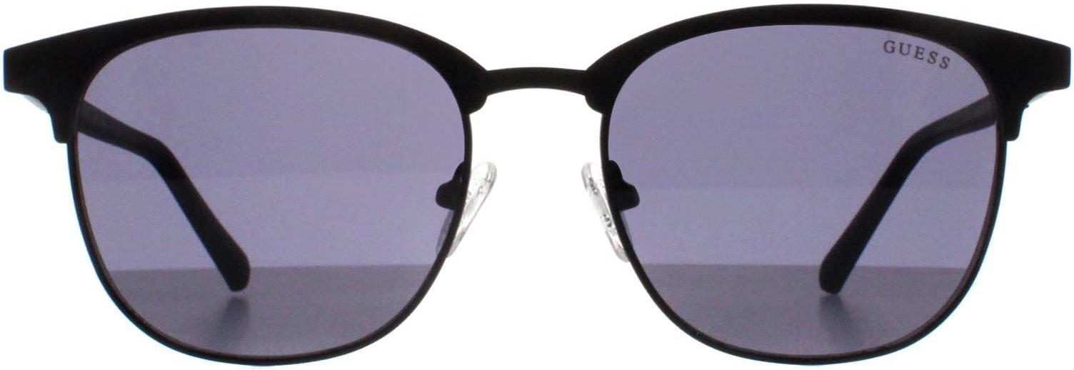 Guess Semi Rimless Mens Matte Schwarz Rauch Grau GU00052