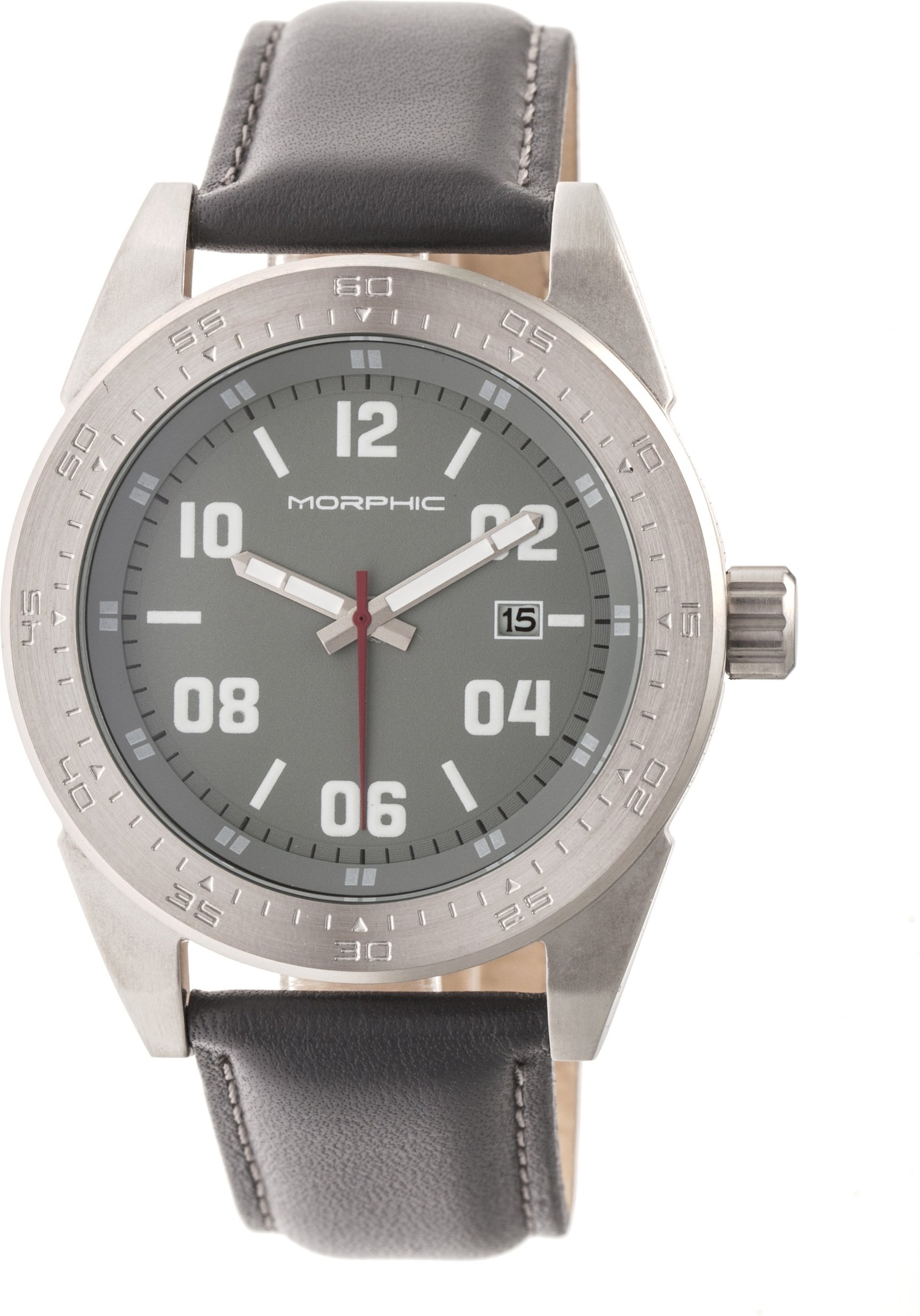 Morphic M63 Series Uhr mit Lederarmband und Datum