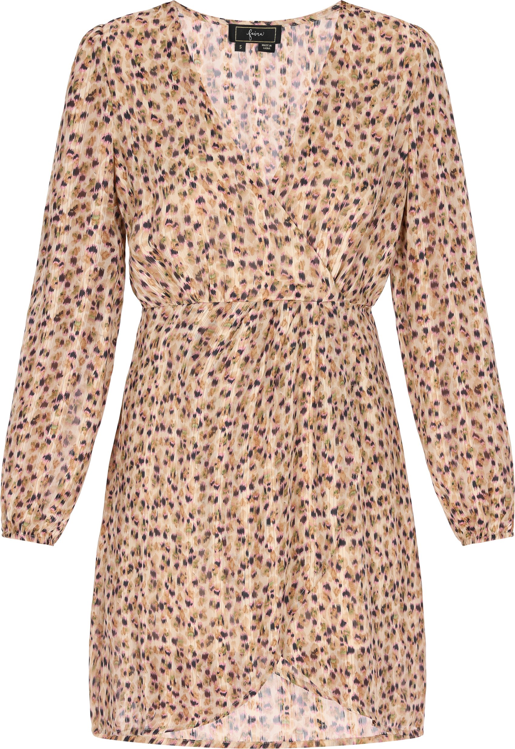 Faina Kleid Frauen beige mehrfarbig