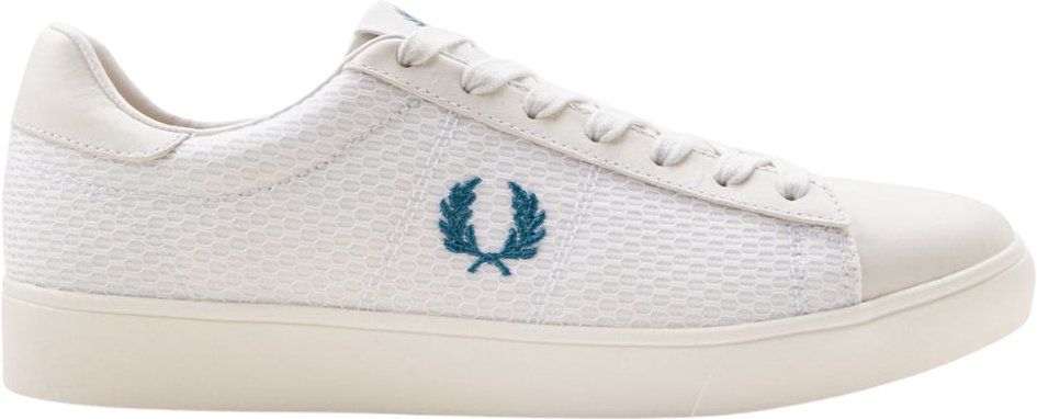 Fred Perry - Sneaker Mit Blauem Lorbeerkranz-logo In Weiß