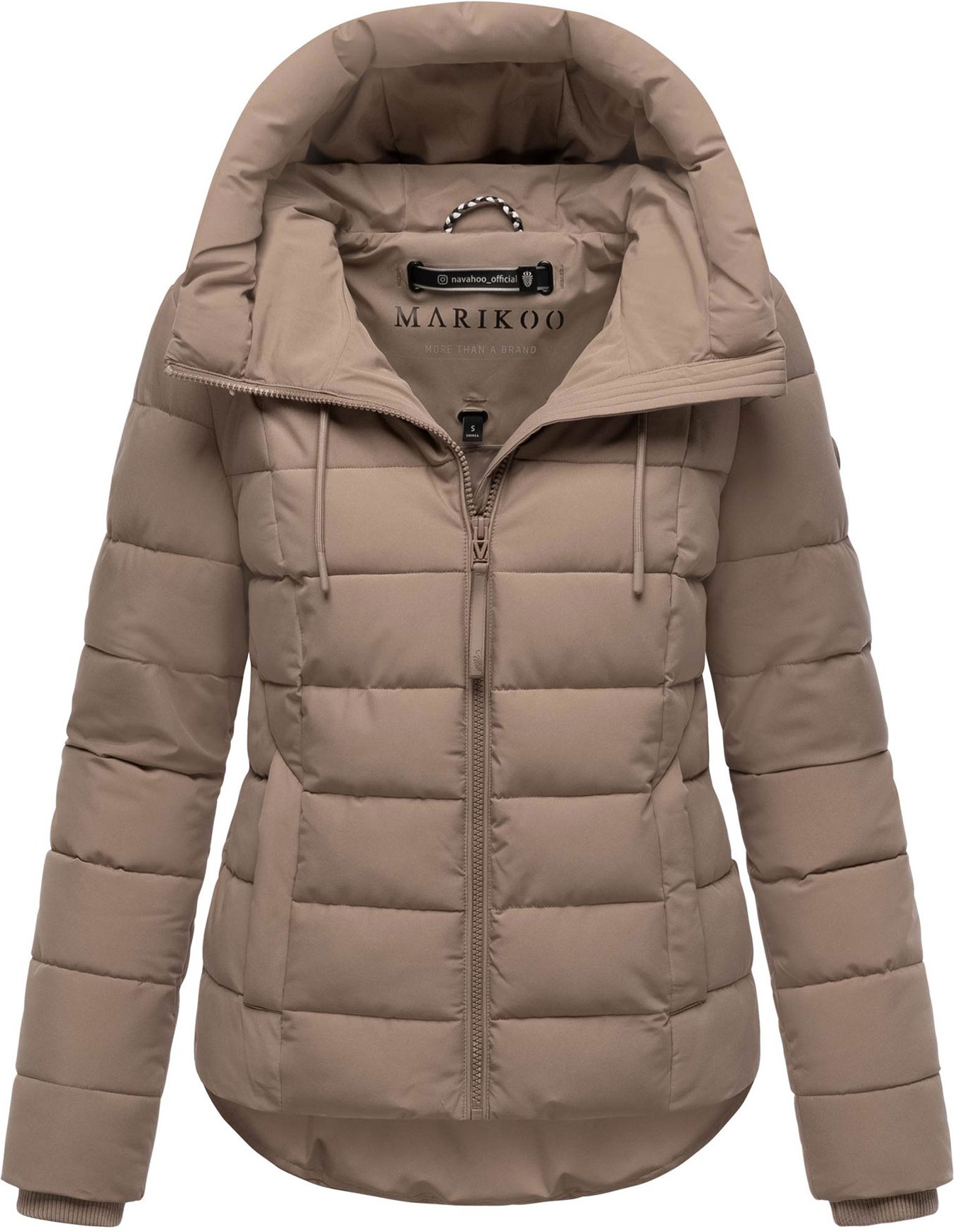 Marikoo Damen Steppjacke Tayenaa mit Kapuze & warmem Fleecefutter