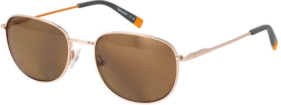 Aviator-Sonnenbrille mit roségoldenem Metallrahmen