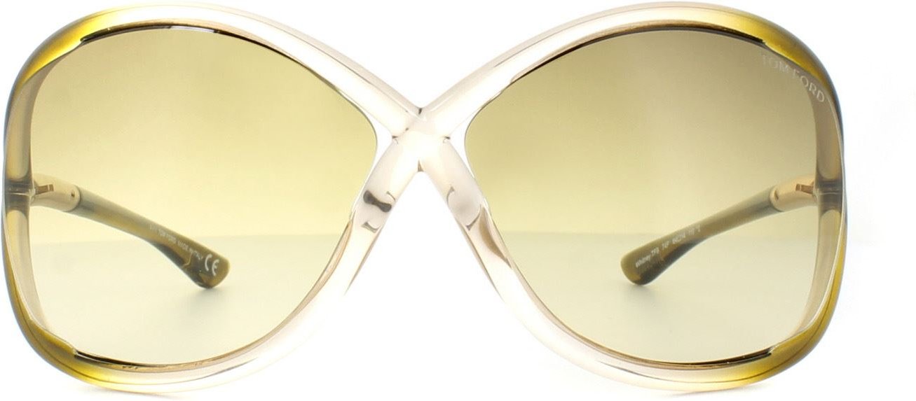 Tom Ford Sonnenbrille 0009 Whitney 74F Transparent Braun Fade Braun Gradient