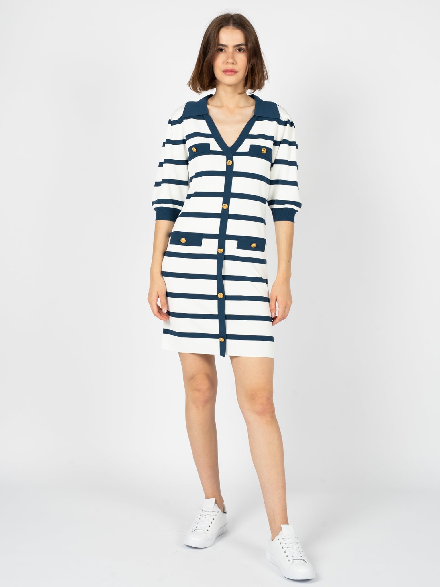 Silvian Heach Kleid Woman's Weiß