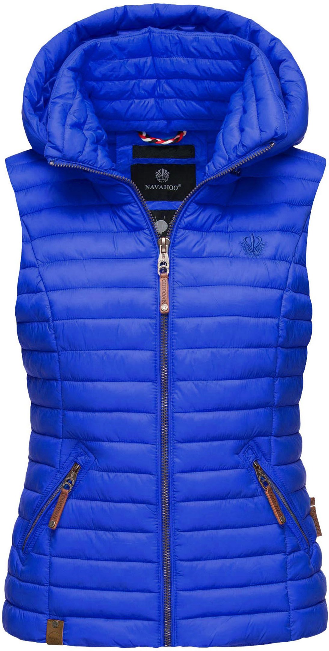 Navahoo Damen Steppweste Shadaa – Leichte Weste mit Abnehmbarer Kapuze