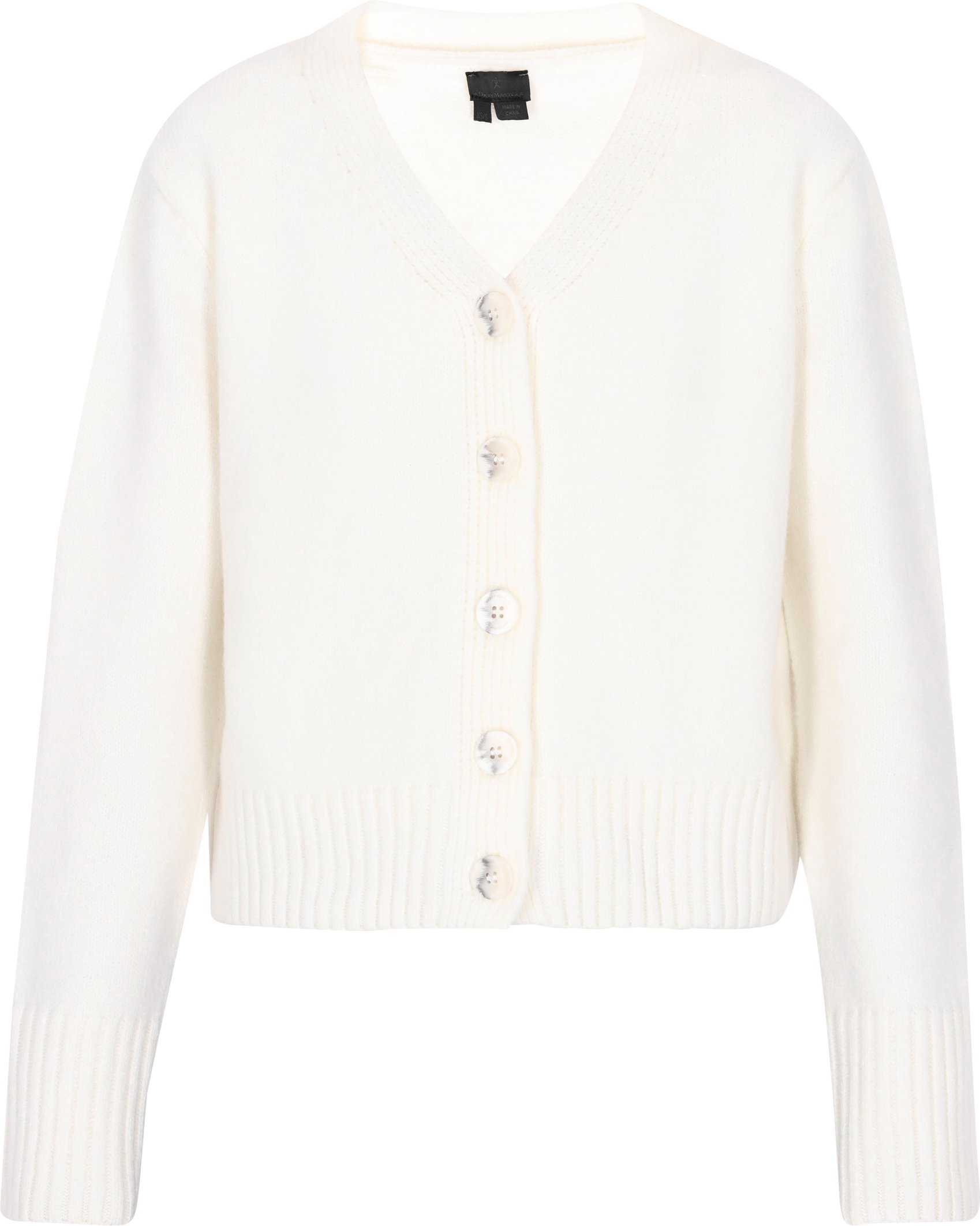 Dreimaster Cardigan Damen Wollweiss