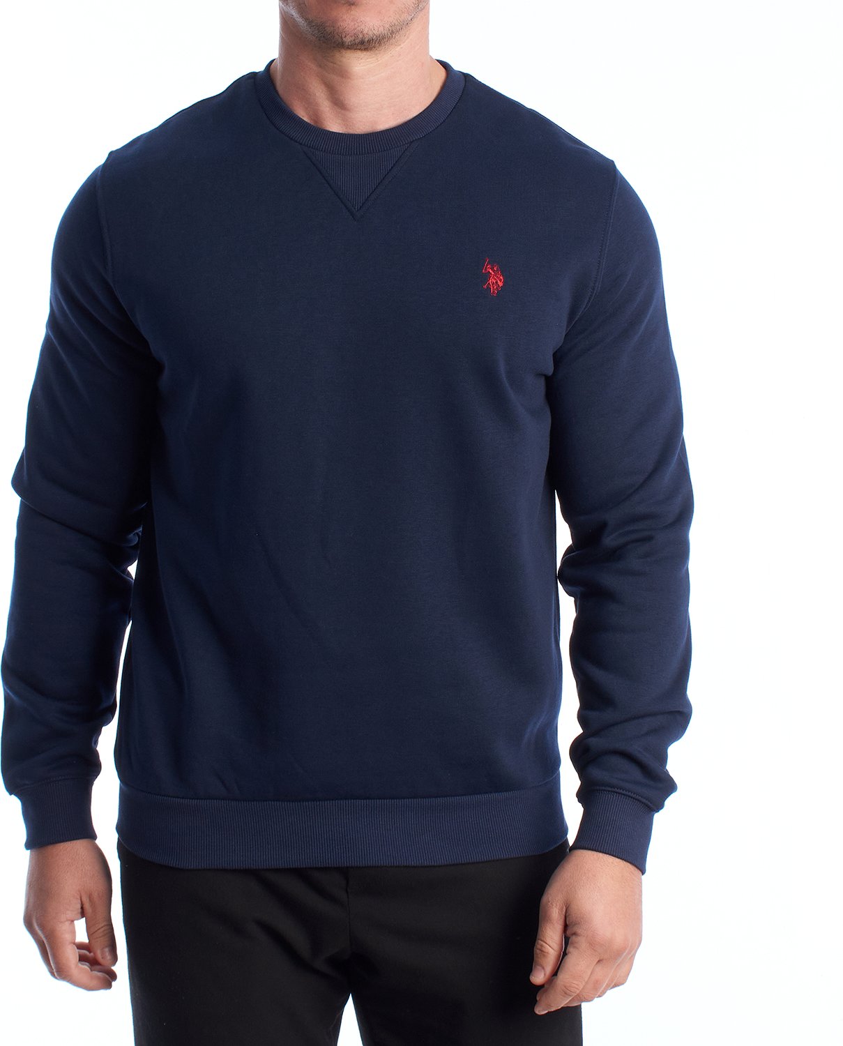 Herren-Fleece-Sweatshirt mit Rundhalsausschnitt US42187035